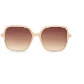 Manfield Beige zonnebril met donkere glazen | Maat Onesize