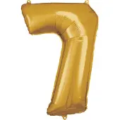 Amscan Folieballon 58 X 88 Cm Goud Nummer 7