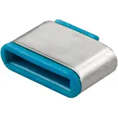 Lindy Sleutel voor USB-C-poort Set van 10 stuks Blauw Sleutelslot Zonder sleutel 40466