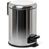TATAY Nordic 3l Bathroom Trash Can With Pedal Zilver