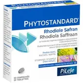 Pileje Phytostandard rhodiola - Saffraan 30 St Gecomprimeerde tabletten