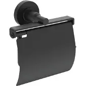 Ideal standard IOM - Toiletrolhouder met deksel, zijde zwart A9127XG