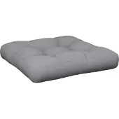 vidaXL Palletkussen stof grijs