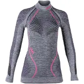 UYN Ondershirt Uyn Women Ambityon L/S Melange Turtle Neck Black Melange Purple Raspberry-XS