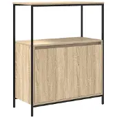 vidaXL Badkamermeubel met planken 76,5x35x95 cm Sonoma eikenkleurig