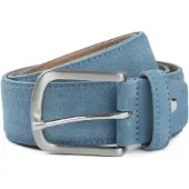 Suitable Riem Suède Leer Blauw