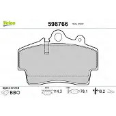 Valeo 598766 Remblokken