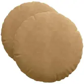 vidaXL Zitkussens 2 st Fluweel Bruin Ø50 x 19 cm