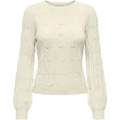 ONLY Onlkatia ls structure o-neck pull cc knt beige