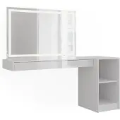 Vicco Sherry Kaptafel met licht – 120 cm 3 delen Wit