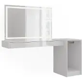 Vicco Sherry Kaptafel met licht – 120 cm 3 delen Wit