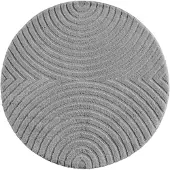 Muratap Japandi art rond scandinavisch vloerkleed laagpolig effen - 120 cm