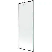 Mexen Next badwand enkeldelig 70 x 150 , zwarte omlijsting, chroom - 895-070-000-00-70-01