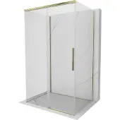 Mexen Rox-3S 3-zijdige schuifdouchecabine 110 x 90 , transparant, goud - 8C2-110-090-50-00-3S