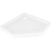 Mexen Flow+ vijfhoekige douchebak 80 x 80 , witte glans - 46P108080H