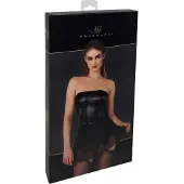Noir. Noir Jurk Suspenders XL