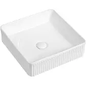 Mexen Grovo ingebouwde wasbak geribbeld 37 x 37 cm, wit - 22303700