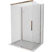 Mexen Rox-3S 3-zijdige schuifdouchecabine 100 x 75 , transparant, roze goud - 8C2-100-075-60-00-3S