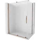 Mexen Velar schuifbare douchecabine 160 x 85 , ijs, roségoud - 871-160-085-31-60