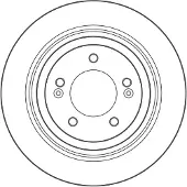 TRW DF3955 Remschijf