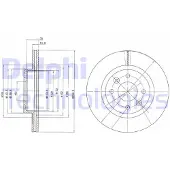 Delphi BG2283 Remschijf
