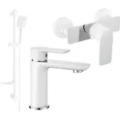 Mexen Alfa DF62 douche set, wit/chroom - 745704DF62-02