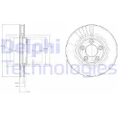 Delphi BG3511 Remschijf