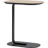Muuto Relate Bijzettafel Oak Laminate|Black | 60.5 cm