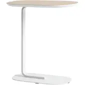 Muuto Relate Bijzettafel Oak Laminate|Off-White | 60.5 cm
