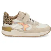 Shoesme sneakers beige/blauw Jongens Suède - maat 28