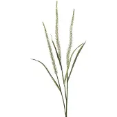 Emerald - Kunstbloem Gras bloem 115 wit - Kunstplant voor binnen