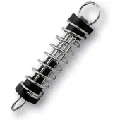 Lalizas Tiller Rope Spring Zwart,Zilver 90 mm