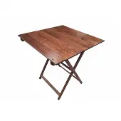 Wellhome Opvouwbaar Nachtkastje Van Beukenhout Met Walnootkleurige Afwerking 70x50x76 Cm