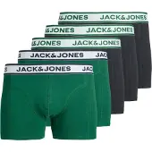 Jack & Jones Boxershorts 'JACNolan' groen / zwart / wit