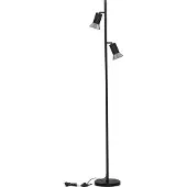 Lyora Design vloerlamp Luvia zwart met brons