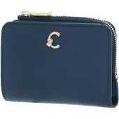 Coccinelle Leren portemonnee C-Me Wallet Deep Blue blauw