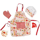 Eurekakids Kokerskostuum Met Keukenaccessoires Voor Kinderen Veelkleurig