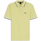 BOSS Heren Polo Paddy geel (M), Casual, Katoen, Korte mouwen 50469055
