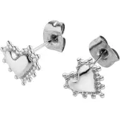 Purelei Oorbellen 'Delicate Heart' zilver