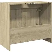vidaXL Wastafelkast 63x29x55 cm bewerkt hout sonoma eikenkleurig