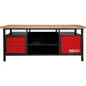 Ks Tools 865.0201 Werkbank (b x h x d) 2000 x 840 x 680 mm Zwart, Rood