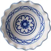 Heinen Delfts Blauw Kom Majolica Blauw / Wit D 16 H 6 Cm