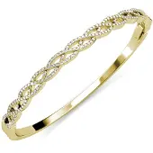 MYC Paris Gevlochten armbanden - Goud en kristal