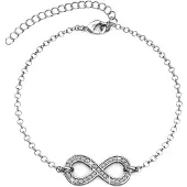 MYC Paris Infinity Eight Armbanden - Zilver en Kristal