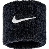 Nike Klassieke Swoosh Zweetband (Set van 2) (Zwart)