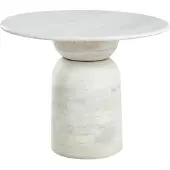 Beliani MURTLE - Eettafel - Wit - Mangohout