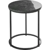 Beliani TYRELL - Bijzettafel - Donkergroen - Marmer