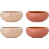 Bloomingville Roselyn schalen roze set van 4 stuks