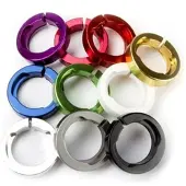Odi Lock-On Rings Aluminium Paars