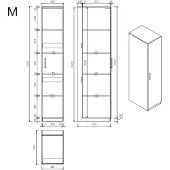 Wasophoogte Wasmachine kast module m – pure